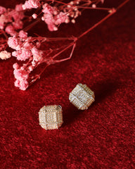sheen diamond studs gold