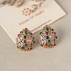 Rainbow Diamond Earrings