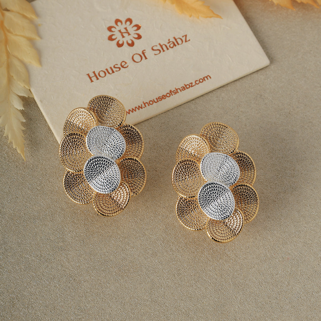 Two Tone Delia Earrings