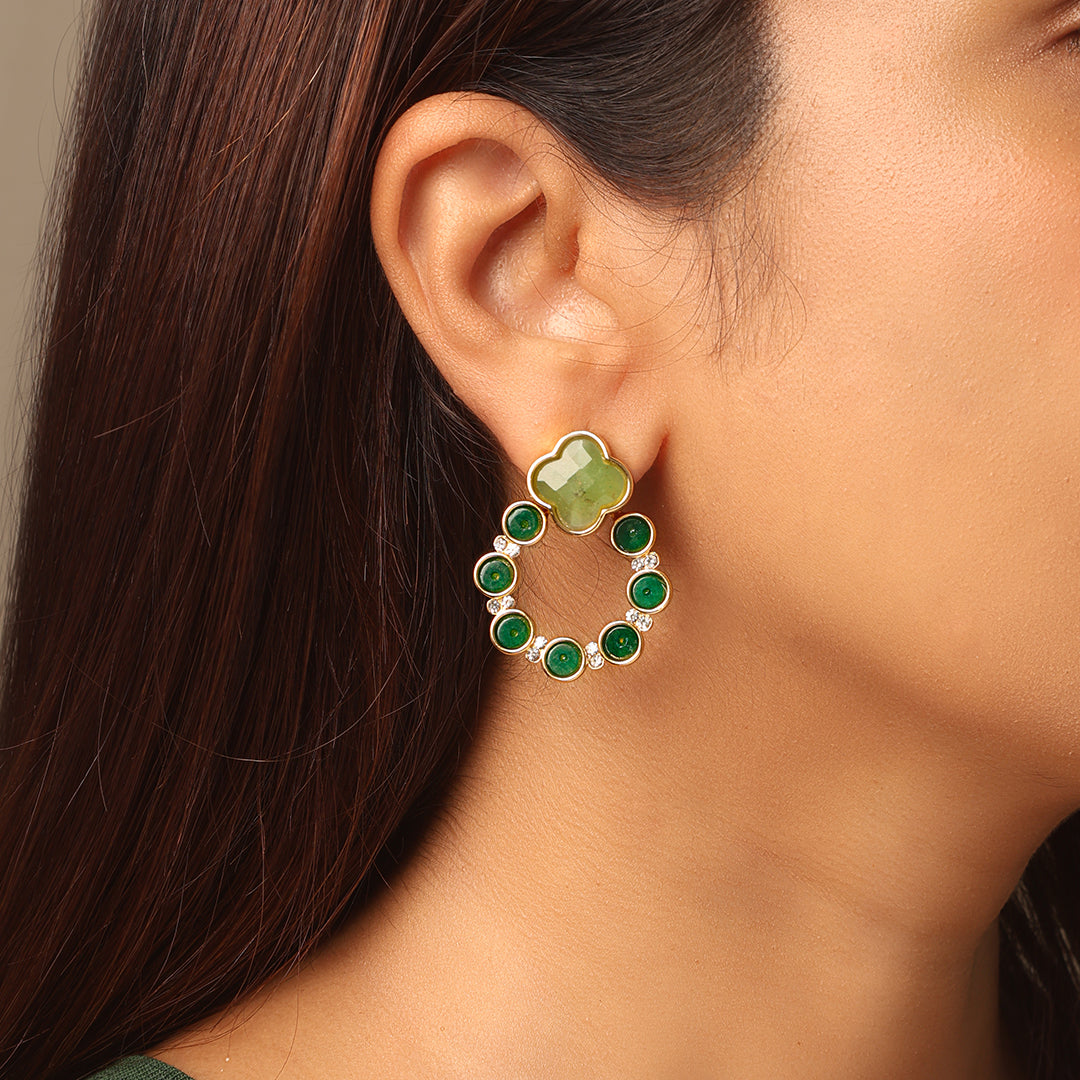 Mint Green Lipa Hoop Earrings