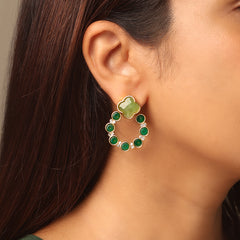 Mint Green Lipa Hoop Earrings