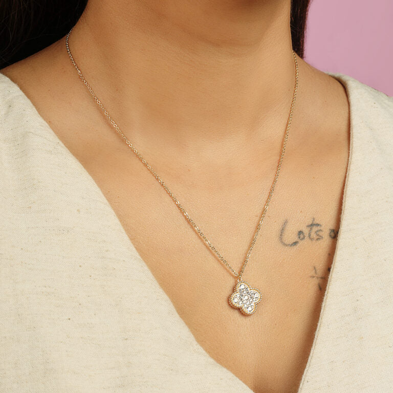 Silvia Diamond Pendant-Gold