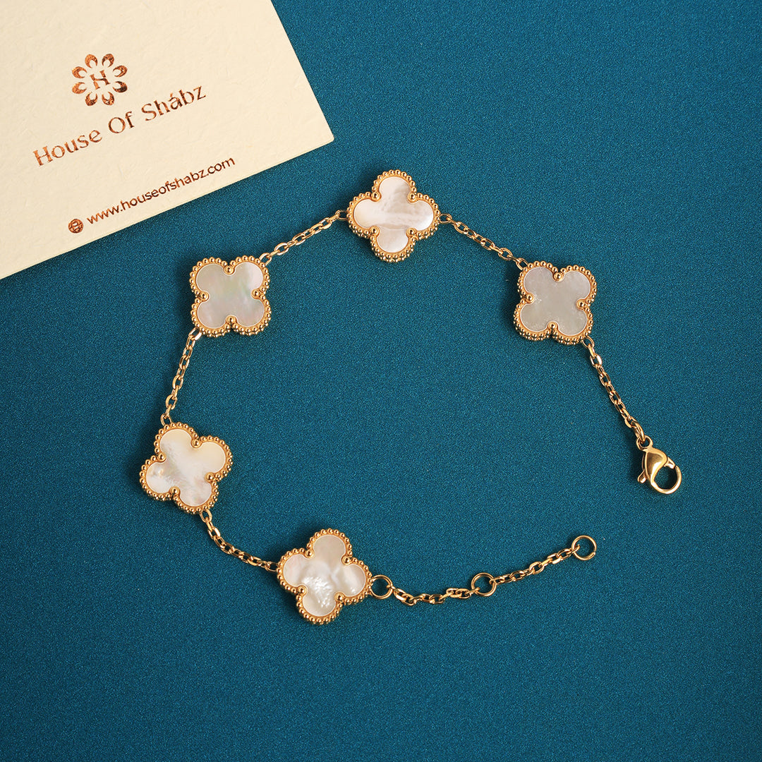 Clover Bracelet-Premium White