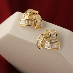 Triangle Topaz Earrings