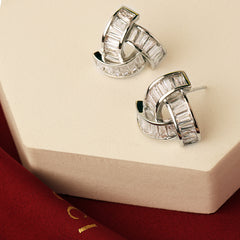 Triangle Topaz Earrings