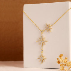 Star on star Pendant-Gold