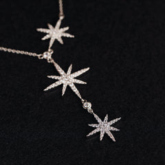 Star on star Pendant- Silver