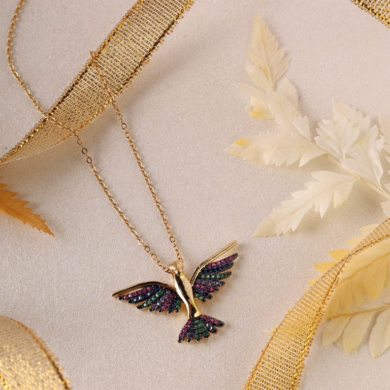 Multi stone Phoenix Pendant
