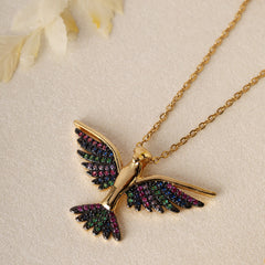 Multi stone Phoenix Pendant