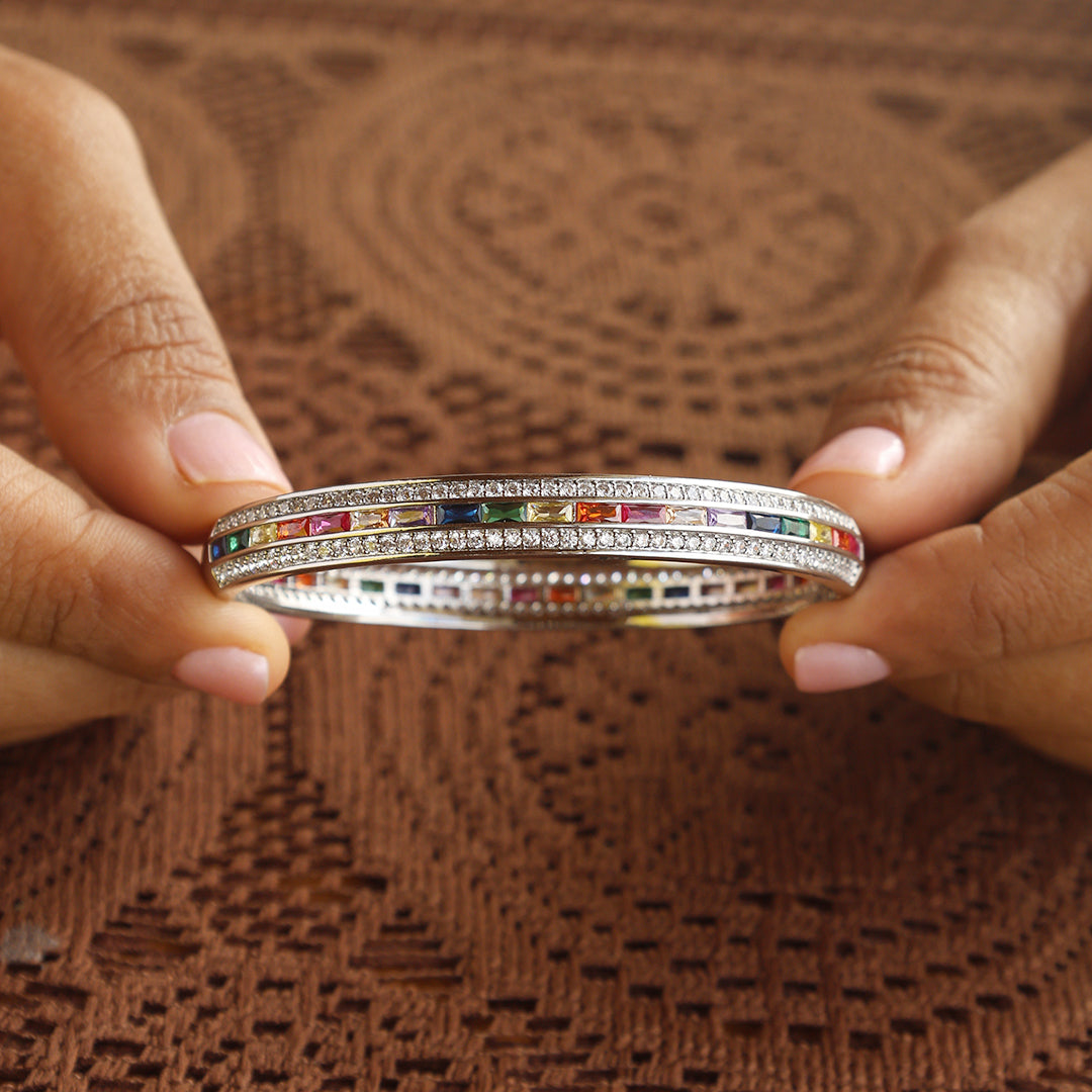 Vibgyor Multi Kada-Silver