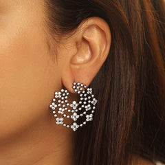 Shirin Diamond Black Earrings