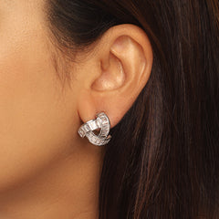 Triangle Topaz Earrings