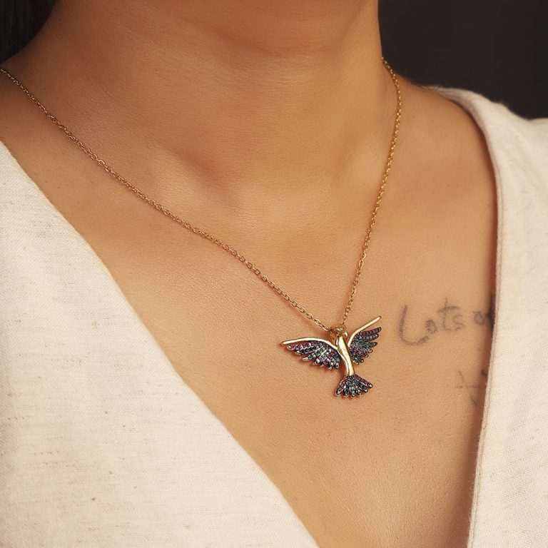 Multi stone Phoenix Pendant