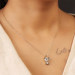 Panda Diamond Pendant-Gold