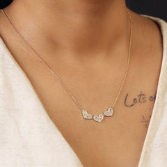 Heart Diamond Pendant-Gold