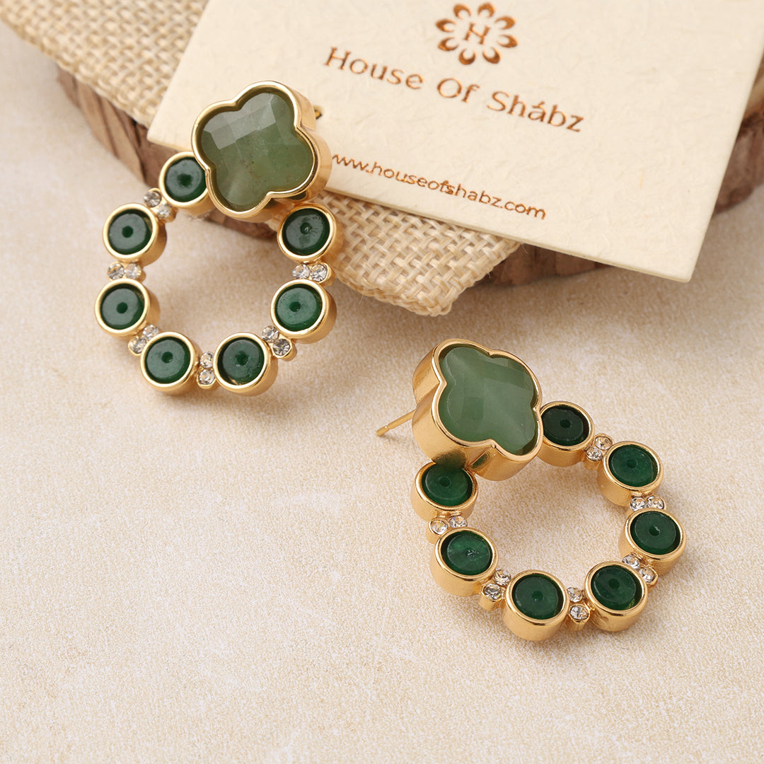 Mint Green Lipa Hoop Earrings