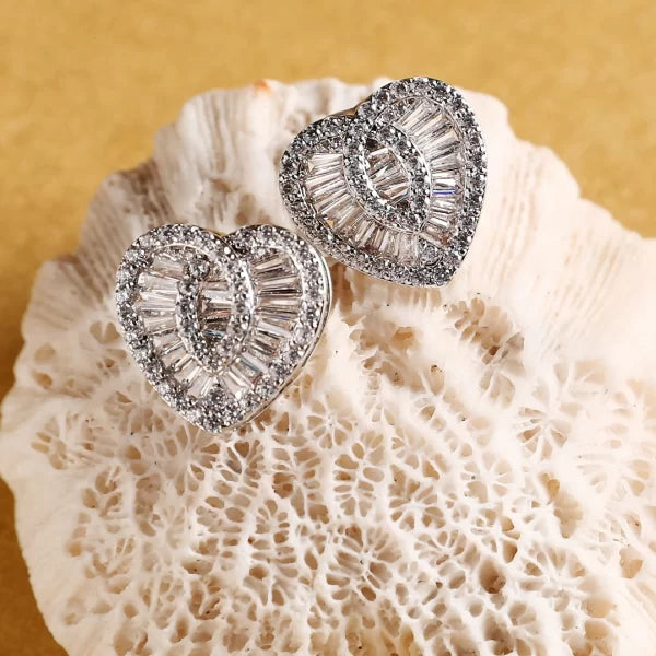 Ishq Studs Silver