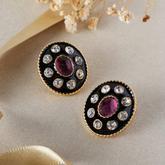 Lyra Oval Earrings