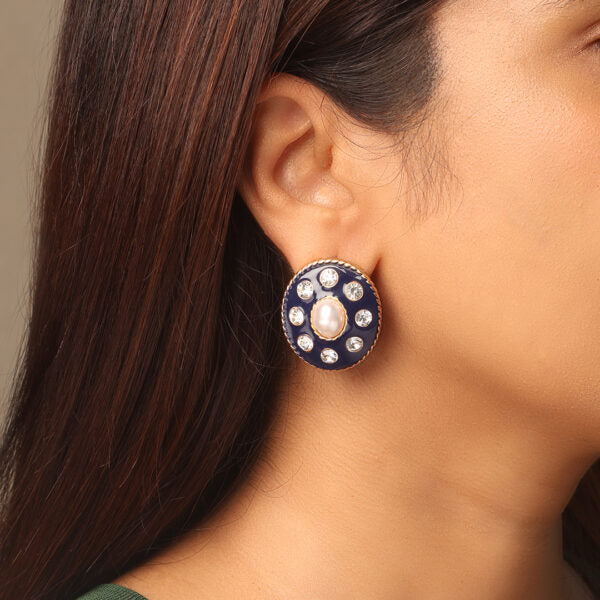 Lyra Oval Earrings