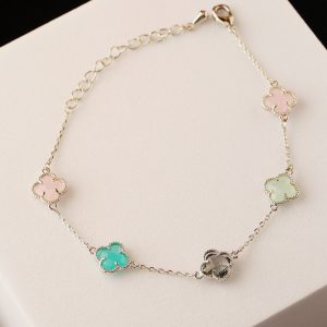 Multi Clover Bracelet Silver