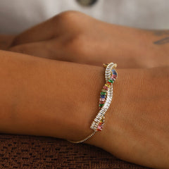 Multi Double Line Bracelet-Adjustable