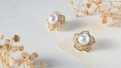 Noor Pearl Earrings Gold