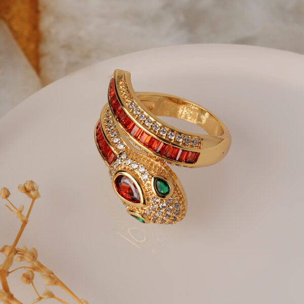 Serpent Ring-Free Size Orange