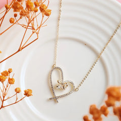 Heart Bow Pendant