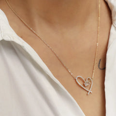 Heart Bow Pendant