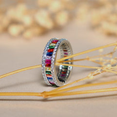 Rainbow love Ring Adjustable