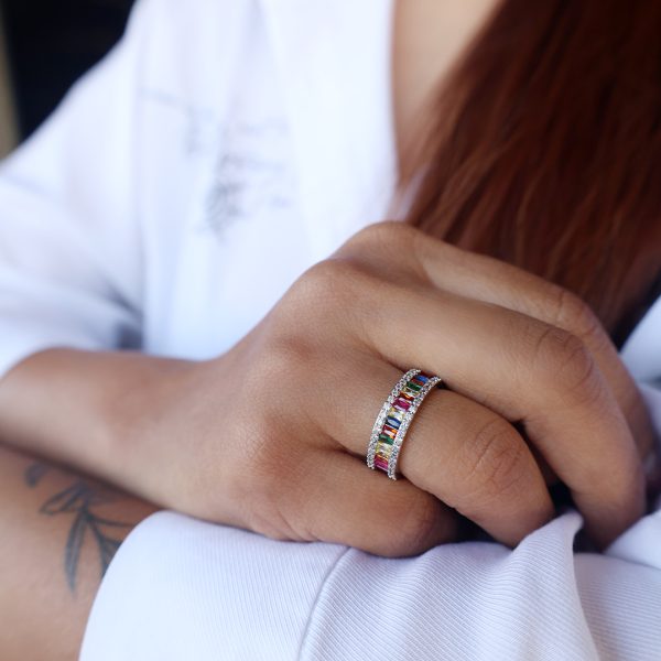 Rainbow love Ring Adjustable