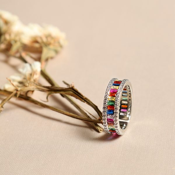 Rainbow love Ring Adjustable