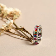 Rainbow love Ring Adjustable