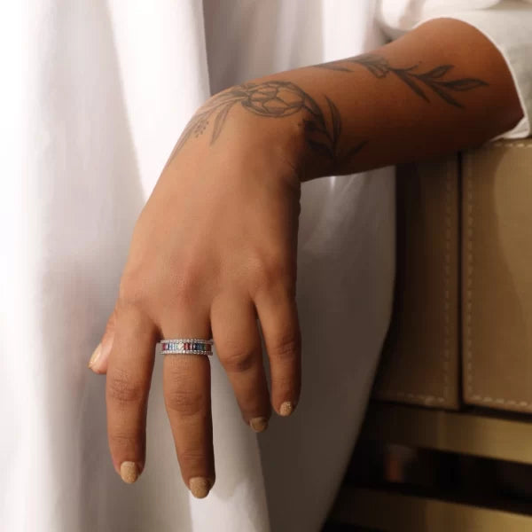 Rainbow love Ring Adjustable