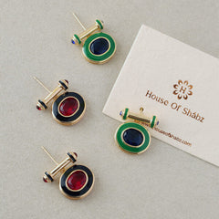 Elvira Earrings Green