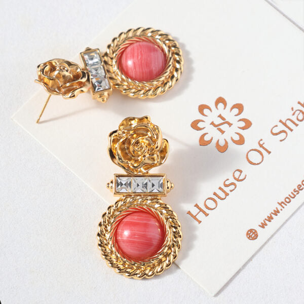 Rozi Earrings Pink