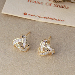Triangle Topaz Earrings