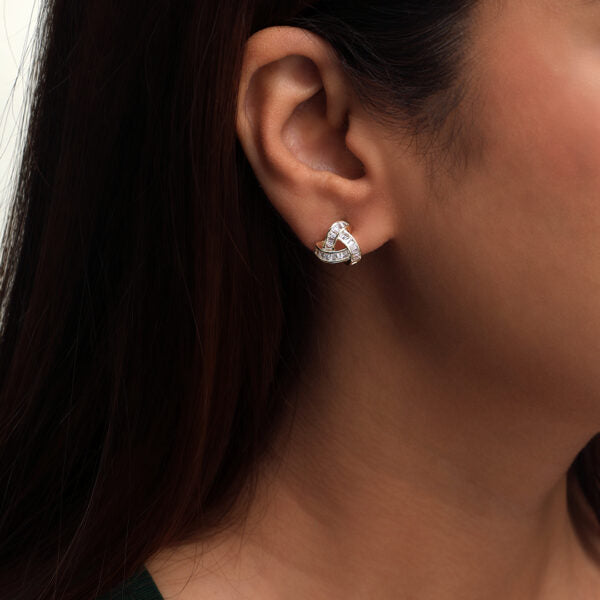 Triangle Topaz Earrings