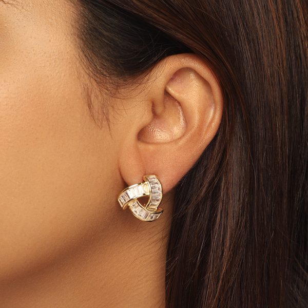 Triangle Topaz Earrings