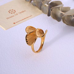 Tri leaf Ring-Free Size